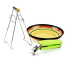 2pcs Stainless Steel Foldable Dish Clip Anti-hot Clamp Gripper Kitchen Tool