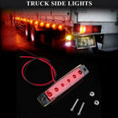 RED Durable 12V 6 SMD Side Truck Trailer LED Marker Warning Side Light G3Z3