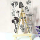 Mushroom Silicone Clear Transparent Stamps Seal Diary Nice Photo Cards Albu C5T3