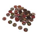 50Pcs Mixed Wooden Wood Buttons 2 Holes 15mm Sewing Scrapbooking DIY Crafts