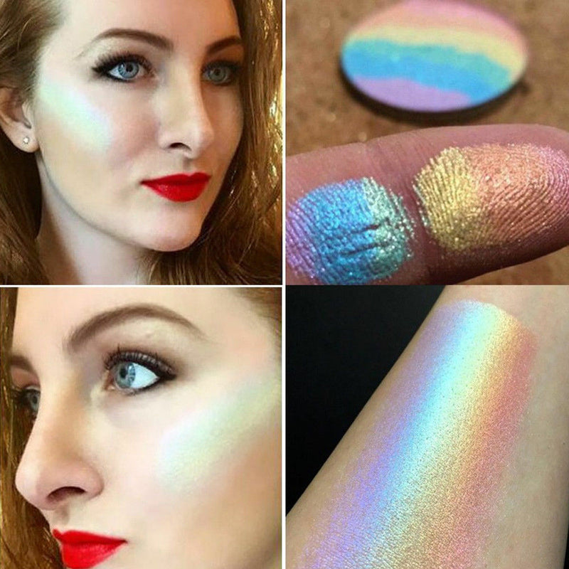 Rainbow Highlighter Shimmer Eyeshadow Palette Blusher Contour   Makeup SP