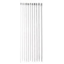 22 Pieces Stainless Steel Single Pointed Knitting Needles Weave Craft Tools