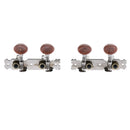4 String Guitar String Button Brown Tuning Pegs Machine Heads Pack Of 4