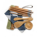 11pcs/Set Sushi Roller Bamboo Mat Spoon Chopsticks Maker Food Rolling Tools