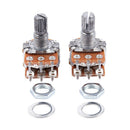2Pcs B20K 20K Ohm 8mm Shaft PCB Mounted Linear Dual Potentiometer N1L2