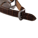 Oulm Men's Watch with Brown 3-Movt Dial Brown 23mm Stainless Steel Band