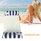 Inflatable Net Bed Foldable Backrest Floating Bed Chair Water Toys (Blue)