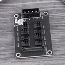 4-Pin or SATA 15-Pin to 8 Way 4-Pin PC Chassis Cooling Fan Splitter Hub Panel