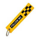 YELLOW Follow Me / - Embroidery Key Chain Keycha Woven B9W6