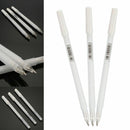 3pcs 0.8mm White Ink Photo Album Gel Art Drawing Graffiti Marker Pens Stationery