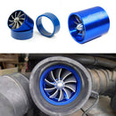 Car Air Intake Turbonator Double Fan Turbine Turbo Gas Fuel Saver Aluminum All&M