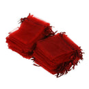 100 pcs New Jewellery Gift Bag Organza Bag Red