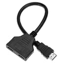 HDMI HD 1 in 2 Adapter Cable Conversion Cable Video Adapter for PC HD TV A