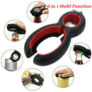 Multi Function 6 in 1 Twist Bottle All in One Jar Gripper Can Wine Beer Opene-