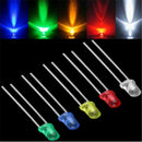 New 100pcs 3mm White Green Red Blue Yellow LED Light Bulb Emitting Diode Lamps