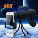 40x60 Zoom Monocular HD Telescope-Telephoto-Camera Holder Phone CL Lens Tr B0C5