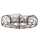 21cm Iron Frame Wire Wreath Succulent Pot Metal Planter Iron Plant Basket,