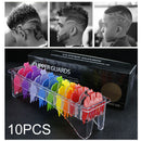 10Pcs Multi-Color Guide Comb Limit Combs Hair Clipper Accessories 1.5mm~25mm Set