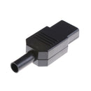 Black 3pin Socket 10A /250V IEC 320 Female Plug Rewirable Power Connector  LJ