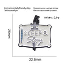 Creative Sleep Brooch Men Badge Denim Shirt Women Lapel Pin Drip Jewelry A