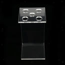 5 Holes Acrylic Hairdressing Hair Beard Scissors Holder Stand Scissors Storage