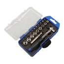 23Pcs Sleeve Screwdriver Set Ratchet Wrench Spanner Drill Combination Kits xcv