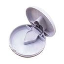 Round Cutter Crusher Powder Tablet Medicine Tablets Cut Splitter (White)