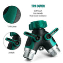 7Pcs Garden 2-Way Distributor Water Flow Y Hose Connector Nipple Gasket New