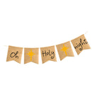Oh Holy Night Bunting Banner Christmas Eve Decorations