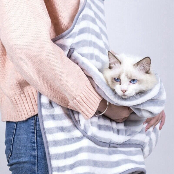 Cat-Carrying Backpack Rabbit Hug Cat Hair Apron Anti-Stick Hair Hug Dog Clo