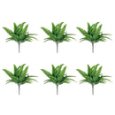 6 Pcs Artificial Green Imitation Fern Artificial Foliage Plant Decor Crafts