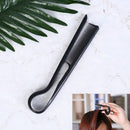 black folding v-shape comb hair straightener hairdressing straightene brush3SE