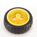 Arduino Smart Car Robot Plastic Tire Wheel with DC 3-6v Gear Motor for Robot 3C