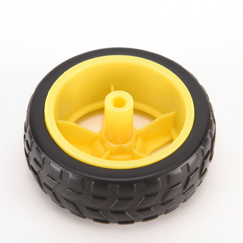 Arduino Smart Car Robot Plastic Tire Wheel with DC 3-6v Gear Motor for Robot 3C