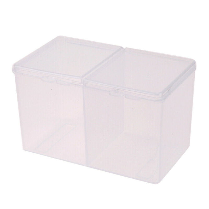Clear Plastic Cotton Swab Box Storage Organizer Holder Cosmetic Makeup Tool