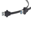 2Port 50cm USB 3.0 Type A Female to Motherboard-Header 20-Pin Cable Adapter