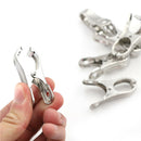 10Pcs Stainless Steel Clothes Pegs Metal Hanger Paper Photos Clip JR