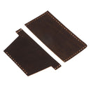 DIY Brown Leather Wallet Purse Complete Kit with Pre Cut Pre Punched Leather