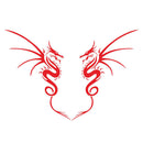 1 Pair Vinyl Car Stickers Dragon Totem Hood Bonnet Decals Styling Accessories