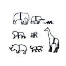 8pcs/set Cookie Cutter Plastic Animals Fondant Biscuit Mold Cutter Cake Mold 3C