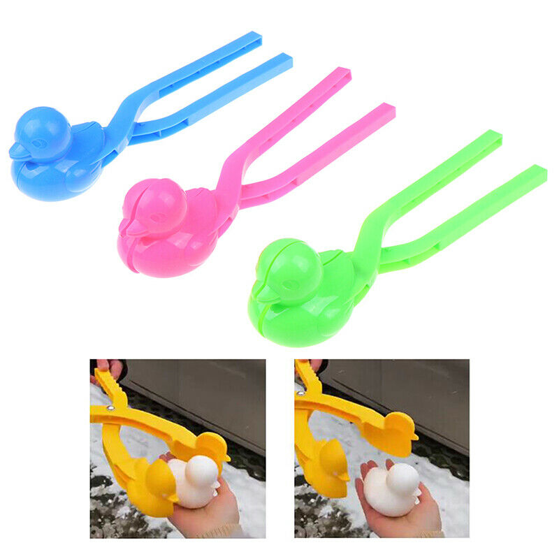 Duck Shaped Snowball Maker Clip Children Outdoor Winter Snow Sand Mold Tool OZ