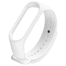 Silicone Smart Bracelet Strap Replacement Wristband for Mi Band 4 (White)