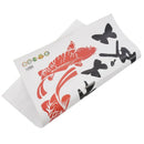 Chinese Characters with Koi Fish: Wealth and Safe Removable Wall Decals G2P6