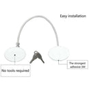 Refrigerator Door Lock with 2 Keys for Fridge Lock Security for Child SafetyN3K8
