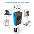 Small Personal Fan with 6000mAh Power bank Mini Handheld USB Desk Fan with  Q2P7