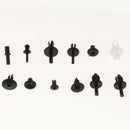 350x Plastic Rivet Fasteners Push Rivet Retainer Motorcycle & 1x Screwdriver