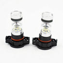 2pcs 6000K Super White 100W LED Fog DRL Lights Bulb 5202 H16 PS24W Car Headlight