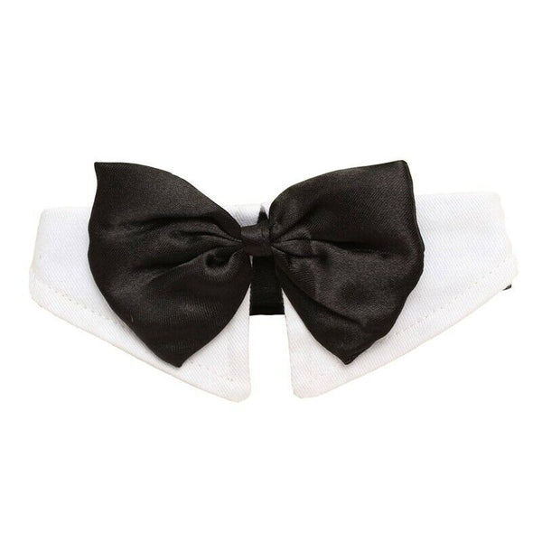 Unique Adjustable Dog Pet Bow Tie Collar Wedding Tuxedo Fancy Dress Costume E2P6