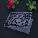 1pc Clock Plastic Embossing Folder Template For Scrapbooking DIY Photo