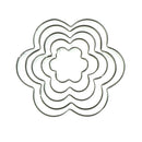 5x flower shape stainless steel cookie cutter cake baking mould biscuit mould JR